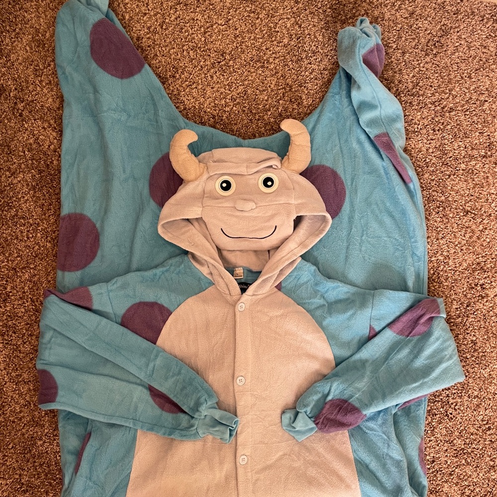 Adult monsters inc sully costume onesie large L